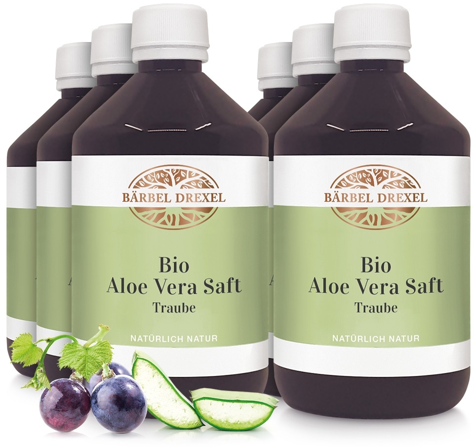 Bio Aloe Vera Saft Traube