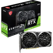 MSI Rtx 3060 Ti Ventus 2x Oc V1 Lhr 8gb Gddr6 Grafikkarte - Black