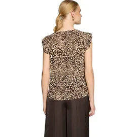 Zero Kurzarmshirt Beige/Braun 36