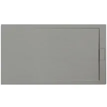 Ottofond Mineralgussduschwanne Zona 140 x 80 cm, zementgrau, ohne Ablaufgarnitur, ohne Füsse