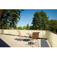 Floracord Balkonverkleidung 90 x 500 cm Beige Polyethylen