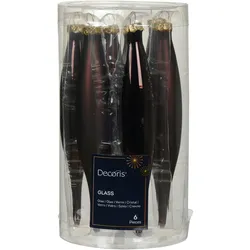 6 Eiszapfen 15cm Glas Christbaumschmuck Weihnachtskugeln Anhänger Schwarze Trüffel
