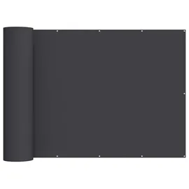 vidaXL Balkon-Sichtschutz 150 x 700 cm Schwarz Polyurethan