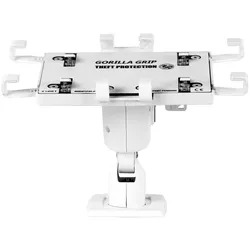 Gripzo Universal Tablet Halterung Diebstahlschutz 7-11 Zoll, Säule rund, weiß