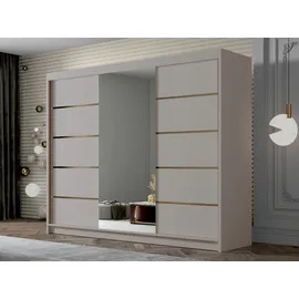 Mirjan24 Schiebetürenschrank Amber VI 250 x 215 x 58 cm Beige