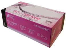 NITRAS PINK WAVE Nitril Einmalhandschuhe, rosa 8321-S , 1 Packung = 100 Stück, Größe S