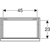 Geberit iCon Handwaschbeckenunterschrank mit 1 Auszug, 502302013