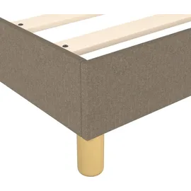 vidaXL Boxspringbett 200 x 200 cm Taupe