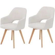 Hela Armlehnstuhl HELA "SOFIA Armlehnenstuhl mit Massivholzgestell, Bezug Webstoff", beige (beige, buche), B:57cm H:87cm T:61,5cm, Massivholz, Polyester, Stoff, Stühle, Armlehnstuhl, Esszimmerstuhl, Sessel mit Armlehnen, dezenter Rückenausschnitt