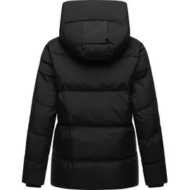 Ragwear Damen Winterjacke warme, Wasserdichte Basic-Steppjacke mit Kapuze Cessi YOUMODO Black Gr. 3XL - 3XL