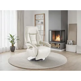 sit&more TV-Sessel Enjoy Kunstleder 74 x 109 x 77 cm Beige mit Motor und Aufstehhilfe