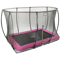 EXIT TOYS Silhouette Bodentrampolin 214 x 305 cm inkl. Sicherheitsnetz rosa