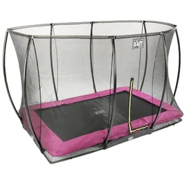 EXIT TOYS Silhouette Bodentrampolin 214 x 305 cm inkl. Sicherheitsnetz rosa