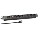 EFB-Elektronik Steckdosenleiste 1,80 m Schwarz 9 St.