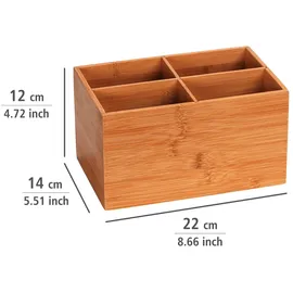 Wenko Aufbewahrungsbox Terra 22 x 14 x 12 cm 4-tlg. braun