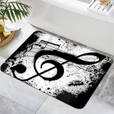 Zomer Badematte rutschfest 40x60cm Badezimmerteppich Mikrofaser Badteppich schnelltrocknende Badematten, für Badewanne Dusche Home Badezimmer, mit Musik