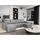 masseno Ecksofa NAKO M Polyester 3-Sitzer Hellgrau