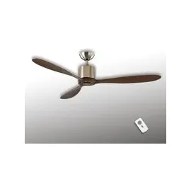 CasaFan Aeroplan Eco BN-NB 132 cm Deckenventilator chrom/nussbaum inkl. Fernbedienung