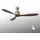 CasaFan Aeroplan Eco BN-NB 132 cm Deckenventilator chrom/nussbaum inkl. Fernbedienung