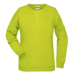Damen Raglan Sweatshirt 8021, acid-gelb, Größe L - acid-gelb - L