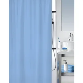 MSV Duschvorhang Emma 120 x 200 cm hellblau