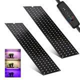 2Stück Pflanzenlampe LED Vollspektrum, 270 LEDs Pflanzenlicht mit 3 Lichter Modi, Pflanzenleuchte für Zimmerpflanzen Grow Light mit Zeitschaltuhr, 10 Arten von Helligkeit