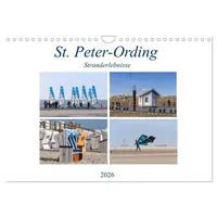 Calvendo St. Peter-Ording Stranderlebnisse (Wandkalender 2026 DIN A4 quer),