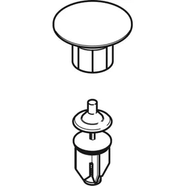 Geberit Ventilabdeckung mit Stopfen verchromt