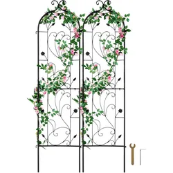 VEVOR 2er Set Rankhilfe Rankgitter Kletterhilfe Pflanzengitter Spalier 38x152cm