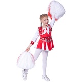 Wilbers NEU Kinder-Kostüm Cheerleader, rot-weiß, Gr. 152