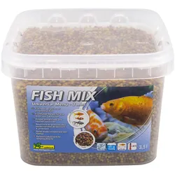 Ubbink Fish Mix - Menu Universal 3mm - mehrfarbiges Alleinfutter in 3 mm-Pellets, alle Fische mit einer Größe von 10 bis 25 cm, Zusammensetzung: Proteine 31 %, Lipide 5 %, Spirulina und Astaxanthin 1 mg/kg - 3,5 l