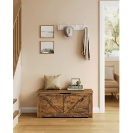 VASAGLE Sitzbank 40 cm x 100 cm x 46 cm Braun