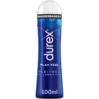 DUREX Play Feel Gleitgel – Wasserbasiertes Gleitmittel für angenehme Gleitfähigkeit, sanft & pH-freundlich – 100 ml (1 x 100 ml)