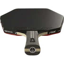 Stiga Pro Carbon+ Cybershape Tischtennisracket, 5-Sterne-Profi-Tischtennisschläger mit sechseckiger Form für Offensive Spieler