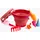 Donic Schildkröt 7 in 1 Sand Toys rot