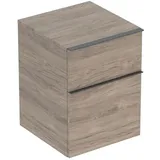 Geberit iCon 45x60x47,6cm, 2 Laden, nuss/Griff la. ma
