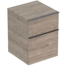 Geberit iCon 45x60x47,6cm, 2 Laden, nuss/Griff la. ma