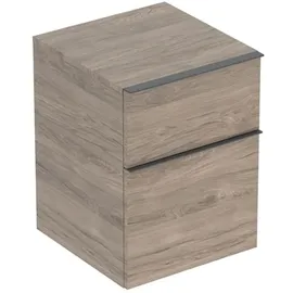 Geberit iCon 45x60x47,6cm, 2 Laden, nuss/Griff la. ma