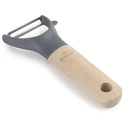 Schäler glatt Stahl und Holz UNITE von Lacor