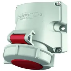 Mennekes 9122 Wanddose TwinCONTACT, 16A4p6h400V, IP67