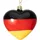 SIKORA Deutschland Herz besondere Weihnachtskugel Glas Christbaumschmuck Deko Figur Weihnachten Anhänger Ornament - Trend Line - BS525