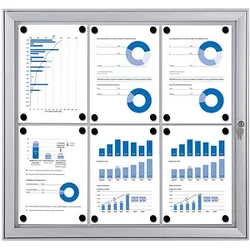 Showdown® Displays Schaukasten S alu 6x DIN A4