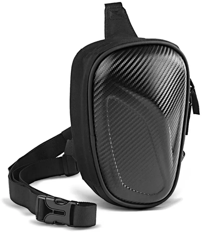 Beintasche Motorrad Bagtecs LB6 Oberschenkeltasche im Carbon Look