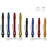 BULL'S Simplex Aluminium Shaft - short Schwarz