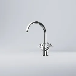 Steinberg Serie 250 Waschtisch-Zweigriffarmatur; 250.1500, Badarmaturen, chrom