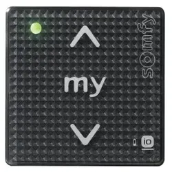 Somfy 1811005 Smoove 1 io Black Shine sensitiver Wandsender 1 Kanal