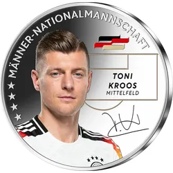 Nationalmannschaft Silber-Prägungen Toni Kroos und Manuel Neuer