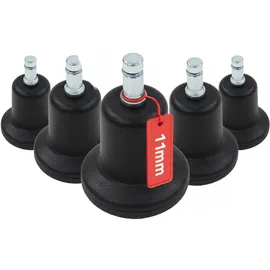 HJH Office Bodengleiter No. 11 5er-Set Kunststoff/Metall schwarz
