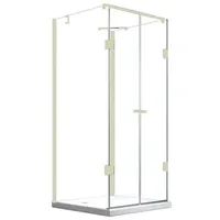 Buylando Emma Duschkabine 80 x 120 cm U-Form rechts weiß transparent