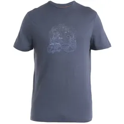 Icebreaker Wander-/Freizeit Tshirt Merino 150 Tech Lite III Van Camp (100% Merinowolle) graphitegrau Herren